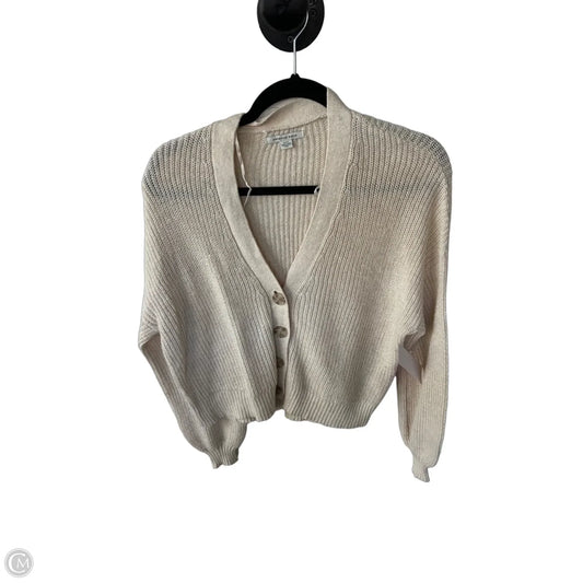 Sweater Cardigan By American Eagle In Cream, Size: S