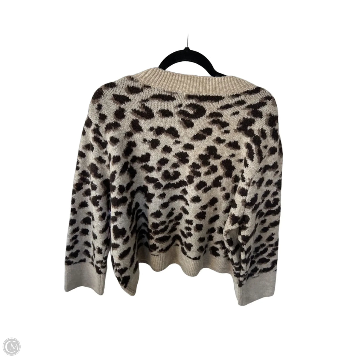 Sweater By H&m In Leopard Print, Size: L