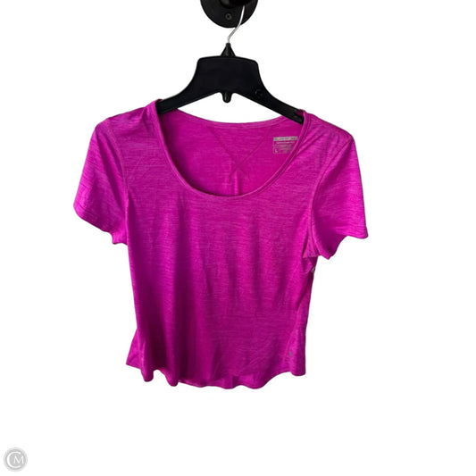 Athletic Top Short Sleeve By Layer 8 In Pink, Size: L