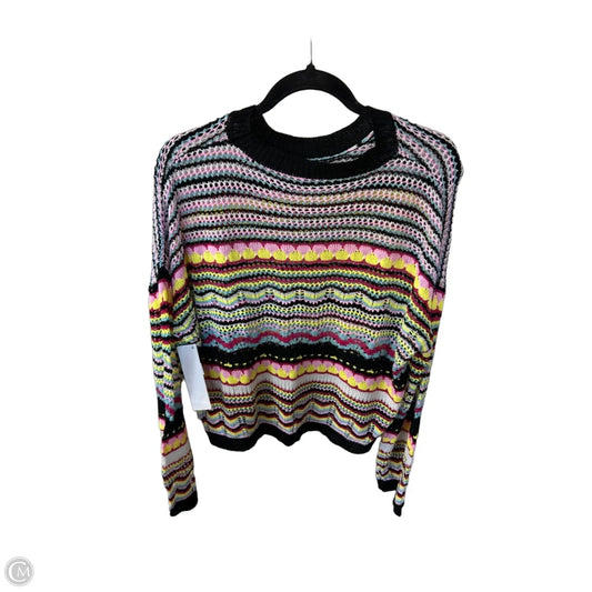 Sweater By Cme In Black & Yellow, Size: Xl