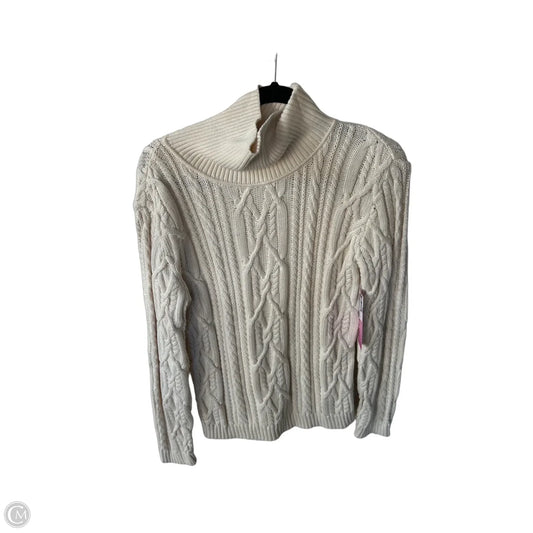 Sweater By Clothes Mentor In Cream, Size: L