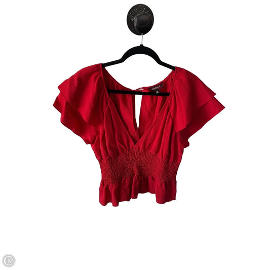 Top Short Sleeve By 4s13nna In Red, Size: M