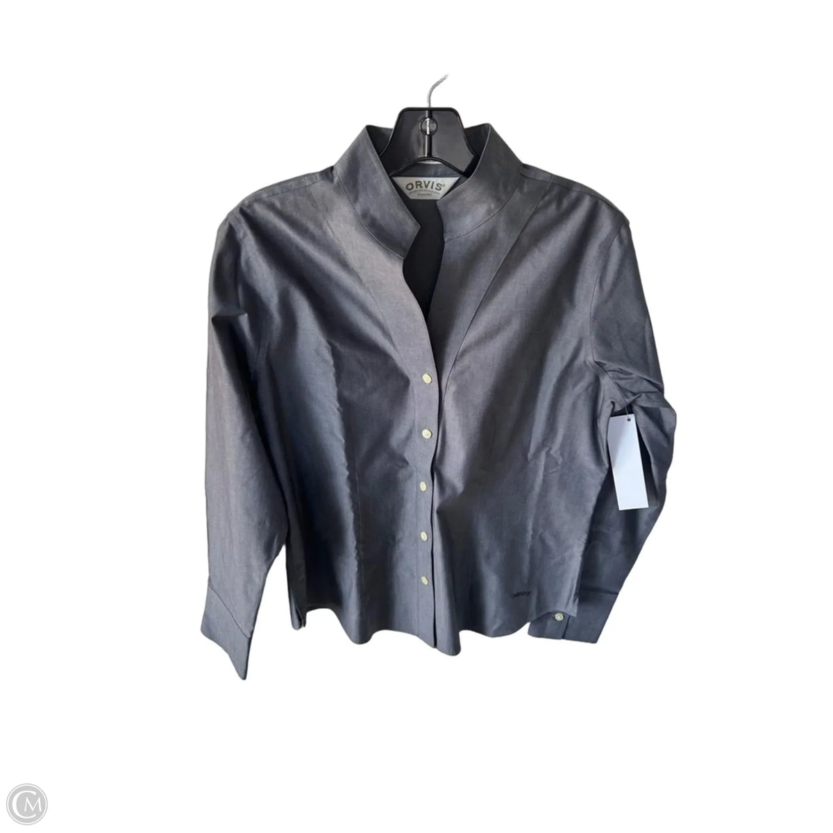 Top Long Sleeve By Orvis In Grey, Size: M