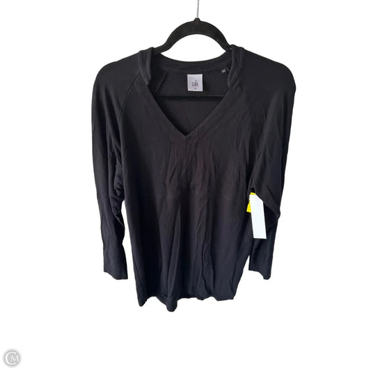 Tunic Long Sleeve By Cabi In Black, Size: M
