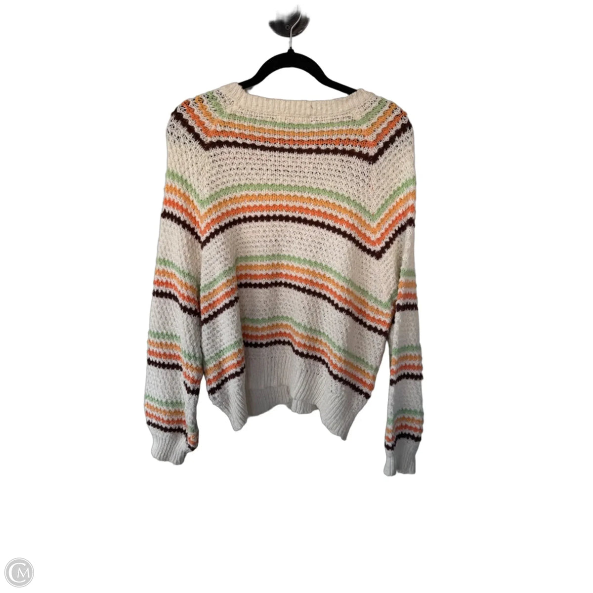 Sweater By Rip Curl In Brown & White, Size: L