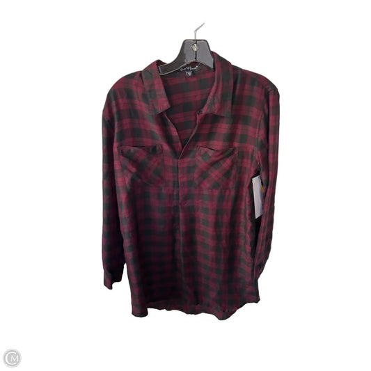 Tunic Long Sleeve By Velvet Heart In Black & Red, Size: Xs