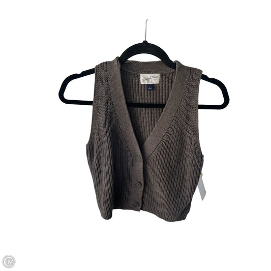 Vest Sweater By Universal Thread In Brown, Size: S