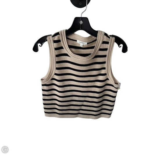 Vest Sweater By Z Supply In Black & Tan, Size: S