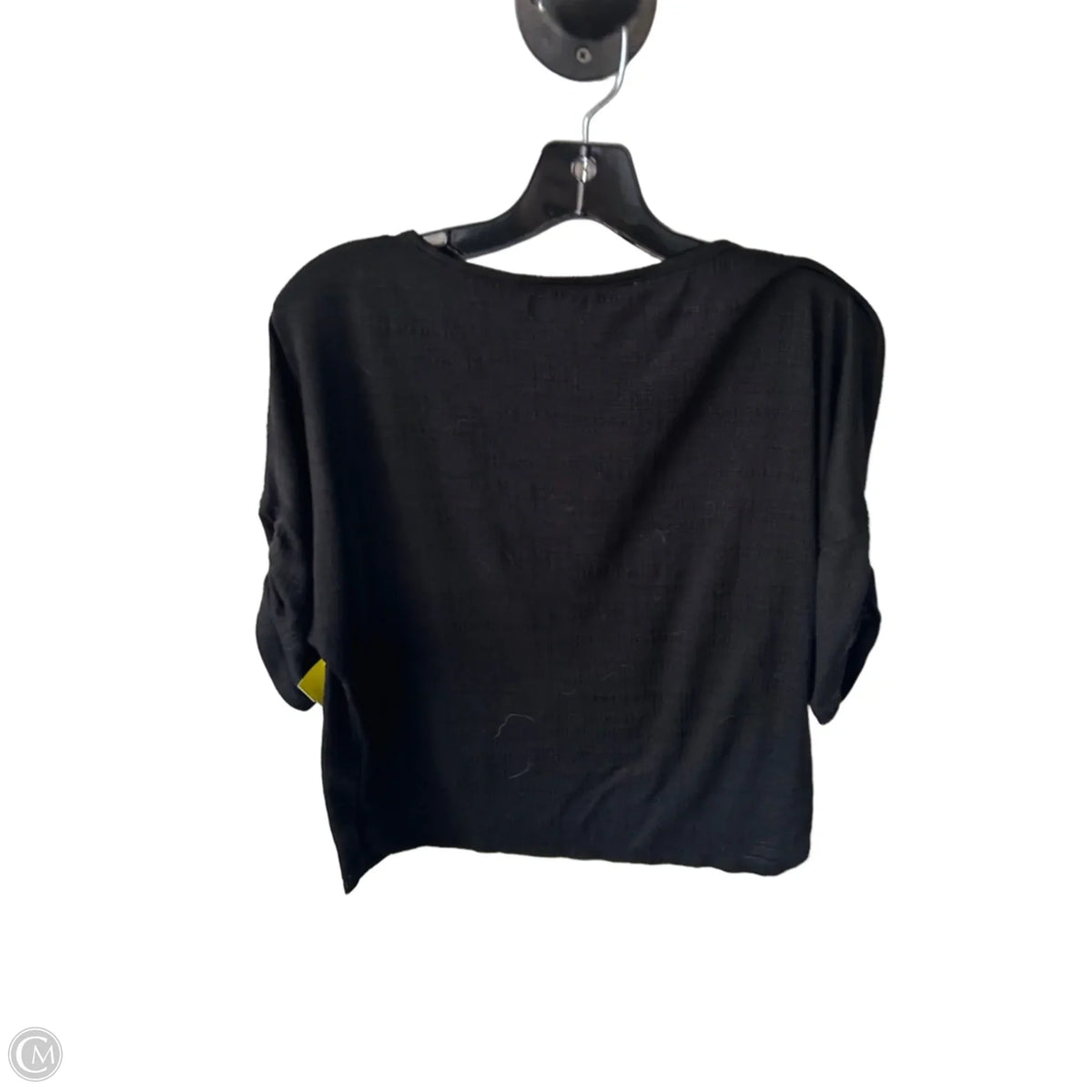 Top Short Sleeve By Max Studio In Black, Size: M