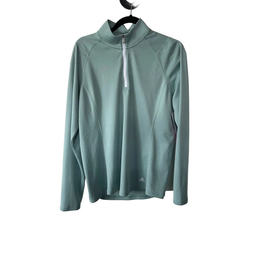 Athletic Jacket By Adidas In Green, Size: Xl