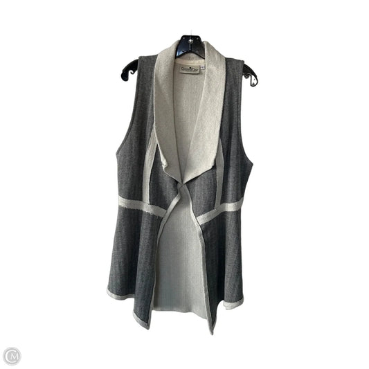 Vest Other By Clothes Mentor In Grey & White, Size: L