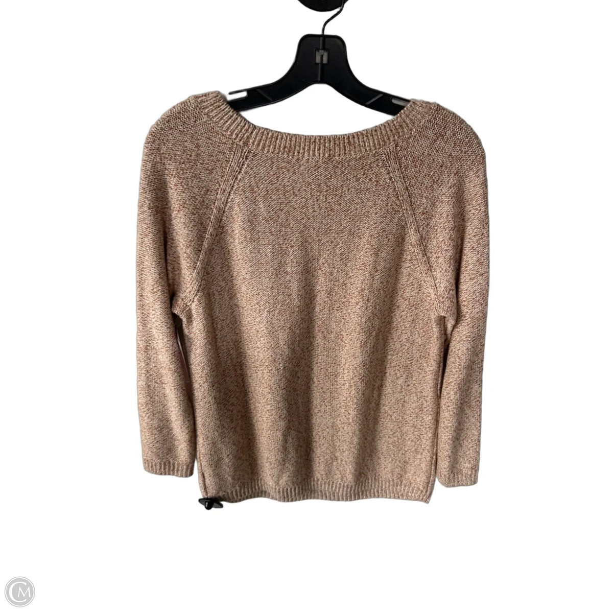 Sweater By Talbots In Brown & White, Size: M