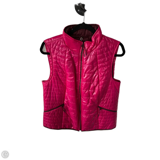 Vest Puffer & Quilted By Talbots In Pink, Size: L