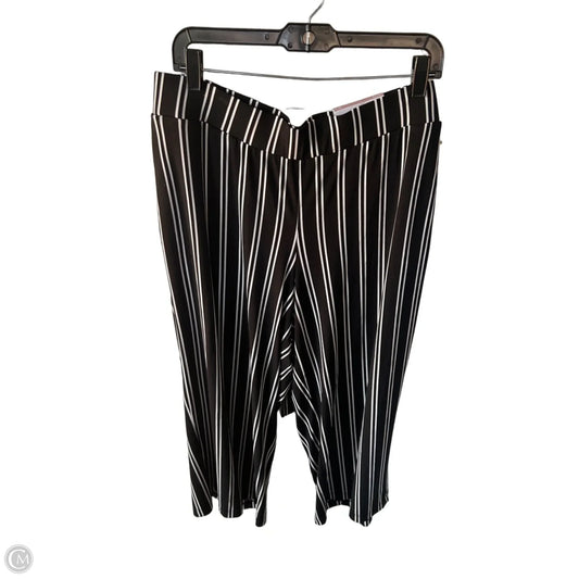 Pants Wide Leg By Lane Bryant In Black & White, Size: 14p