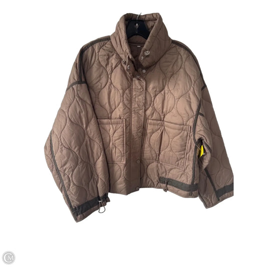 Jacket Puffer & Quilted By Cme In Brown, Size: M