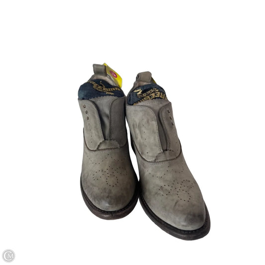 Boots Ankle Heels By Freebird In Grey, Size: 8