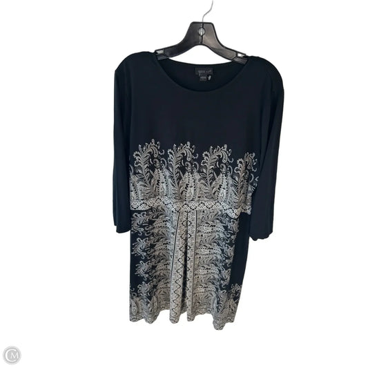 Dress Casual Short By J. Jill In Black & Grey, Size: L