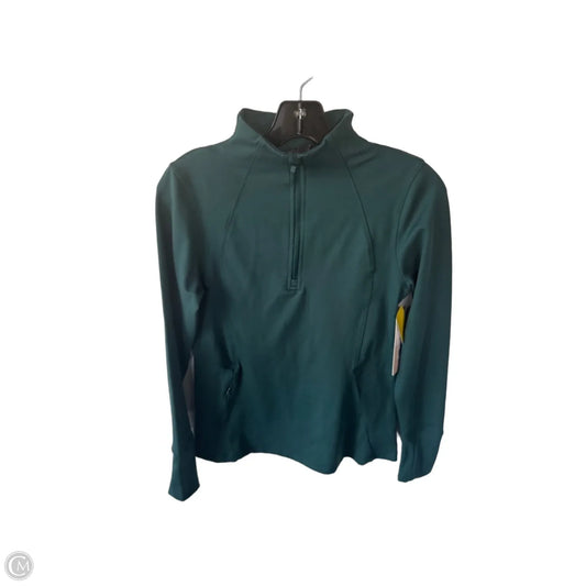 Athletic Sweatshirt Collar By Danskin In Green, Size: Xs