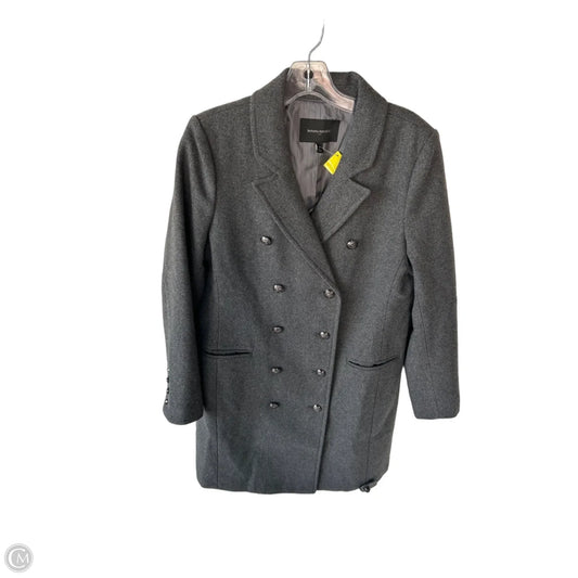 Coat Wool By Banana Republic In Grey, Size: M