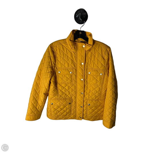 Jacket Puffer & Quilted By Talbots In Yellow, Size: M