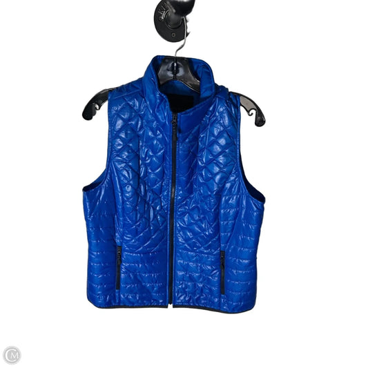 Vest Puffer & Quilted By Talbots In Blue, Size: L