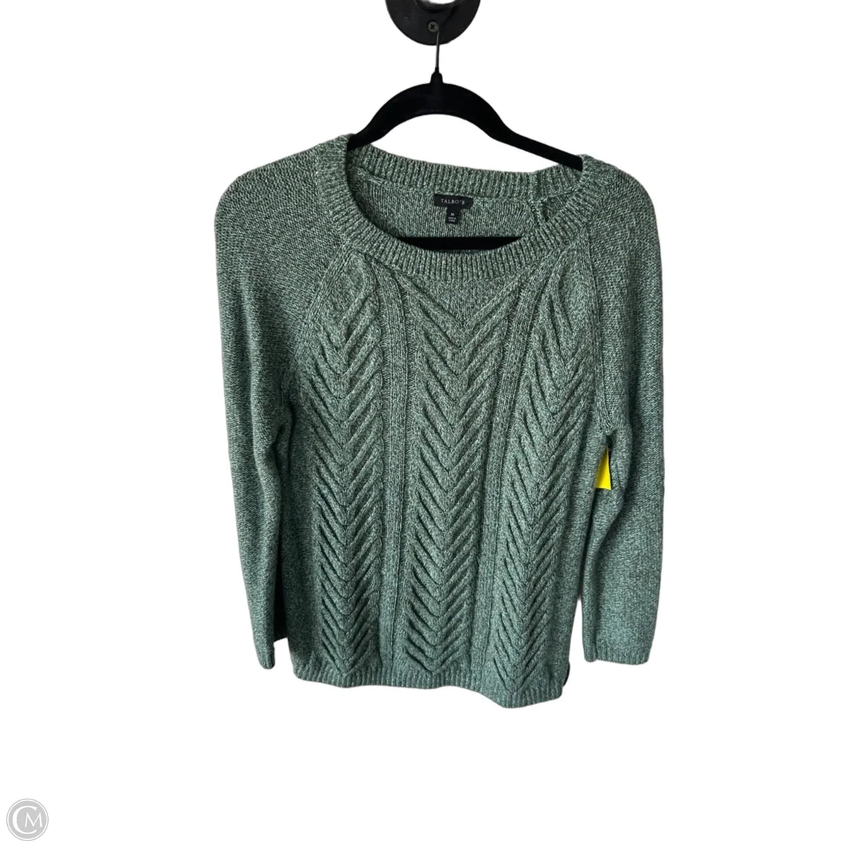 Sweater By Talbots In Green, Size: M