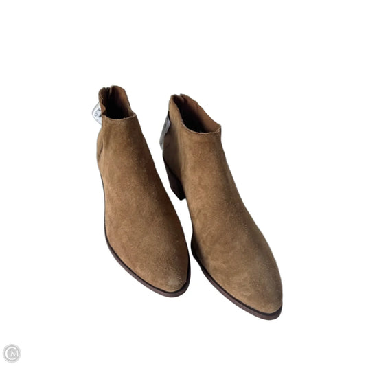 Boots Ankle Heels By Cma In Brown, Size: 9.5