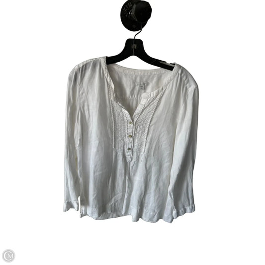 Tunic Long Sleeve By J. Jill In White, Size: Lp