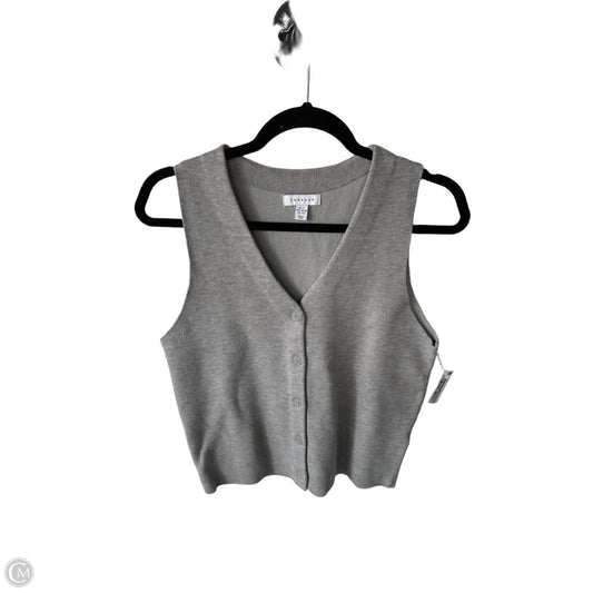Vest Sweater By Top Shop In Grey, Size: S