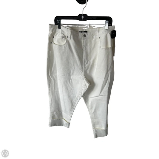 Jeans Designer By Frye In White Denim, Size: 16
