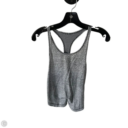 Athletic Tank Top By Lululemon In Grey & White, Size: S