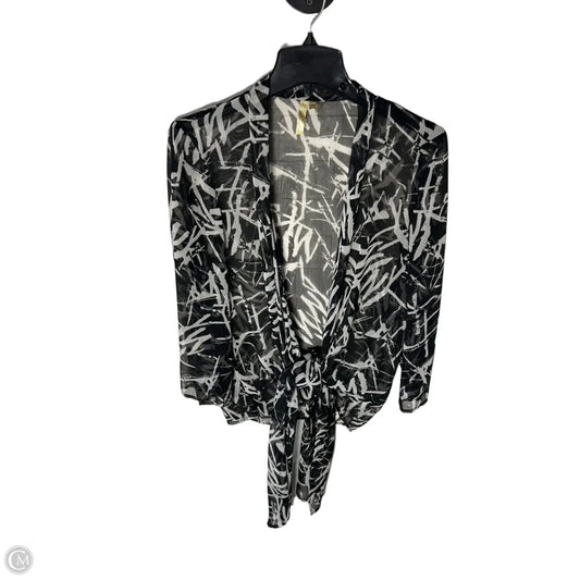Kimono By Chenault In Black & White, Size: Xl
