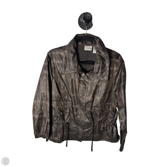 Jacket Other By Zenergy By Chicos In Brown, Size: Xl