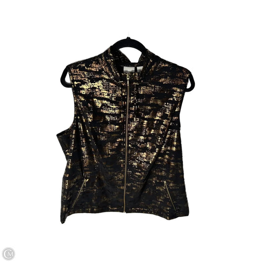 Vest Other By Zenergy By Chicos In Black & Gold, Size: Xl