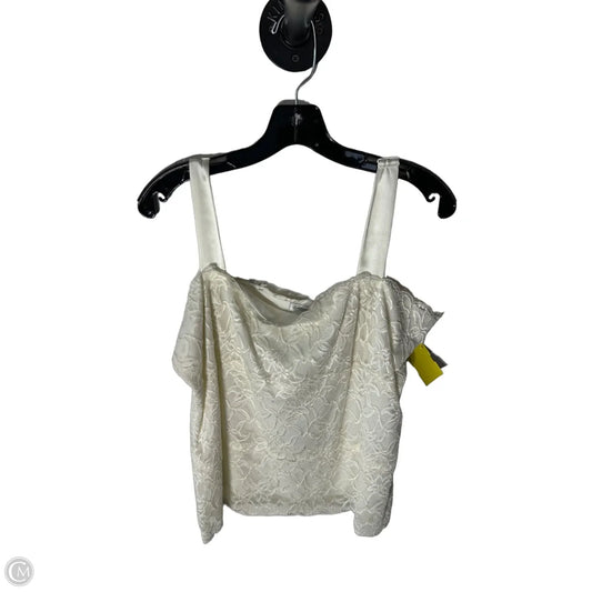 Top Sleeveless By Coldwater Creek In White, Size: Xl