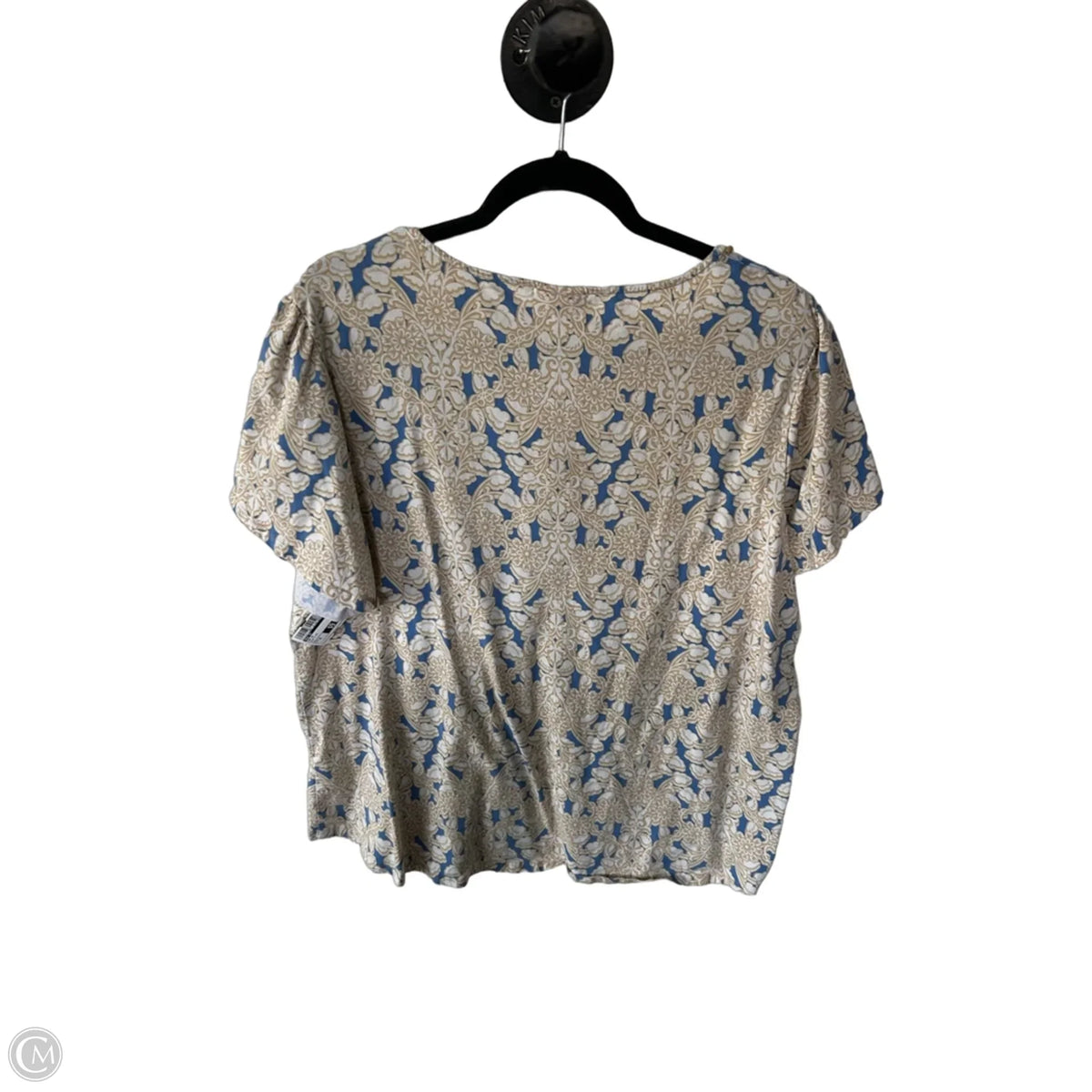 Top Short Sleeve By Ruby Rd In Blue & Tan, Size: 1x