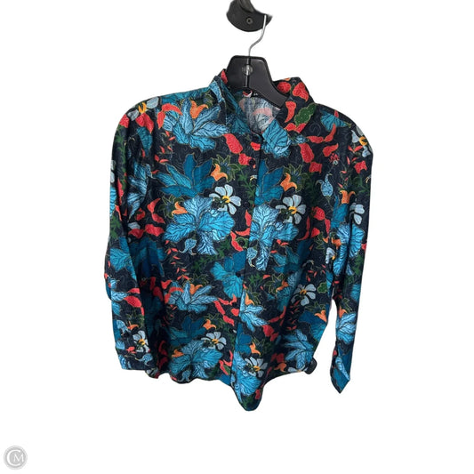 Top Long Sleeve By Cma In Blue & Orange, Size: Xs