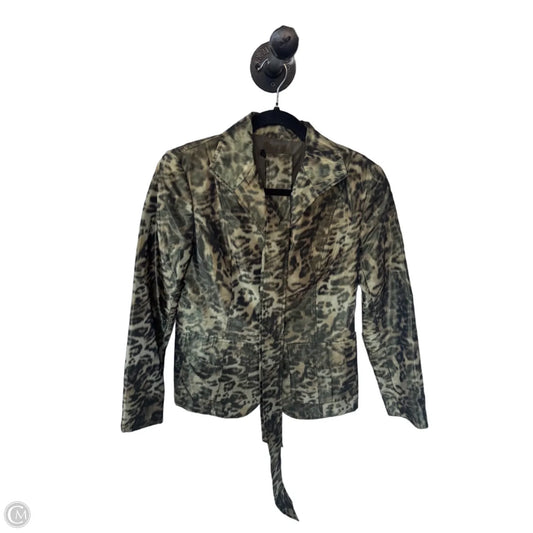Blazer Designer By Lafayette 148 In Animal Print, Size: S