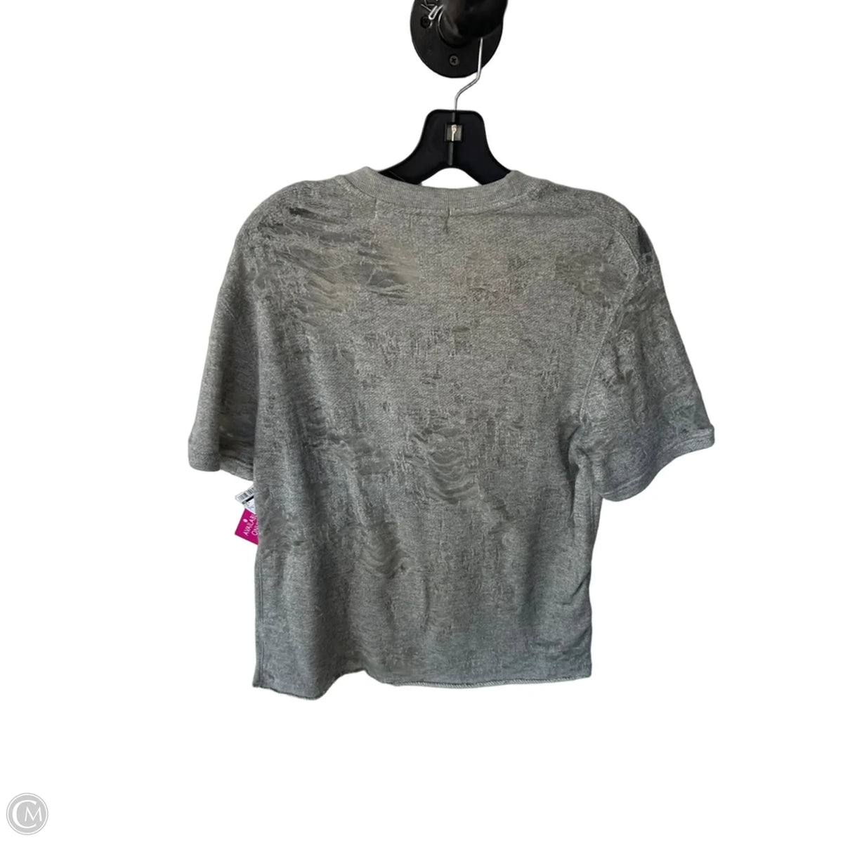Top Short Sleeve By Iro In Grey, Size: M