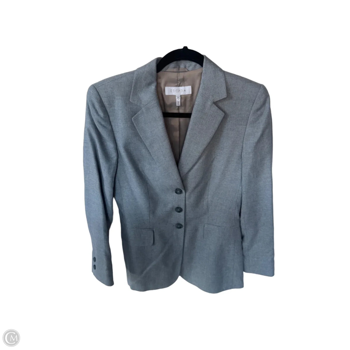 Blazer Designer By Escada In Blue, Size: Xs