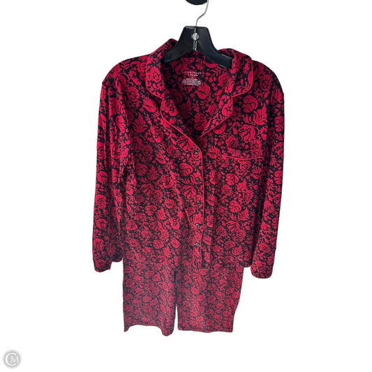Pajamas 2pc By Clothes Mentor In Black & Red, Size: M