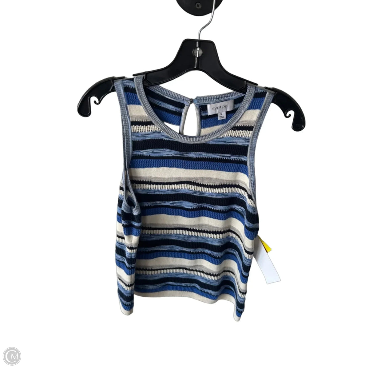 Vest Sweater By Evereve In Blue & Grey, Size: M