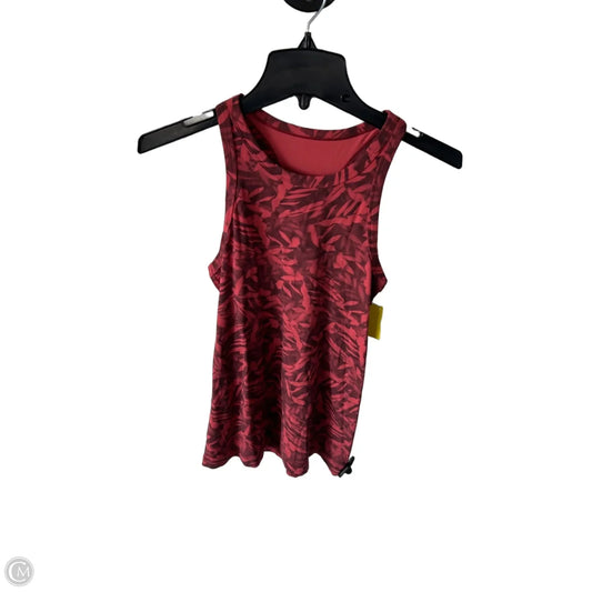 Athletic Tank Top By Lululemon In Black & Pink, Size: S