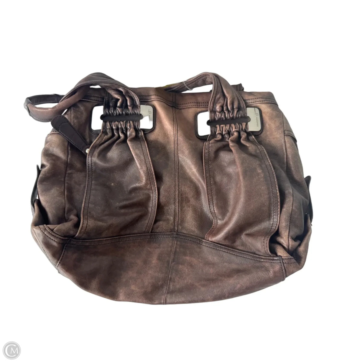 Handbag Leather By B. Makowsky, Size: Large