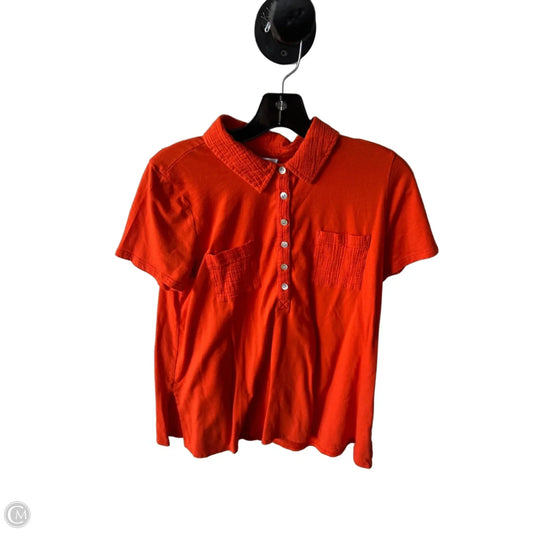 Top Short Sleeve By J. Jill In Orange, Size: Sp