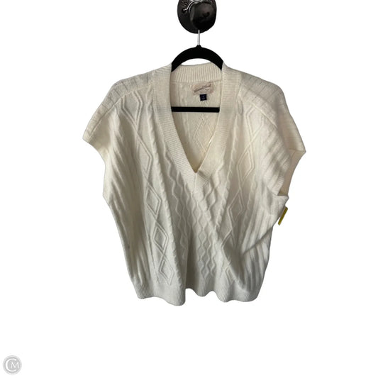 Vest Sweater By Universal Thread In White, Size: Xl