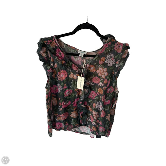 Top 2pc Short Sleeve By Sundance In Green & Pink, Size: Xl