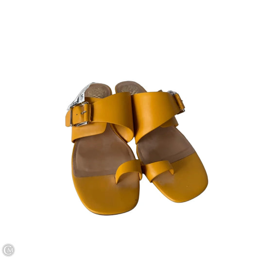 Sandals Heels Block By Vince Camuto In Yellow, Size: 10