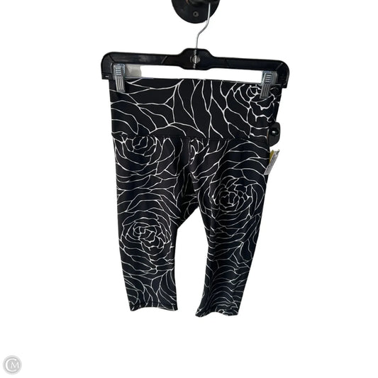 Athletic Leggings Capris By Lululemon In Black & White, Size: 6