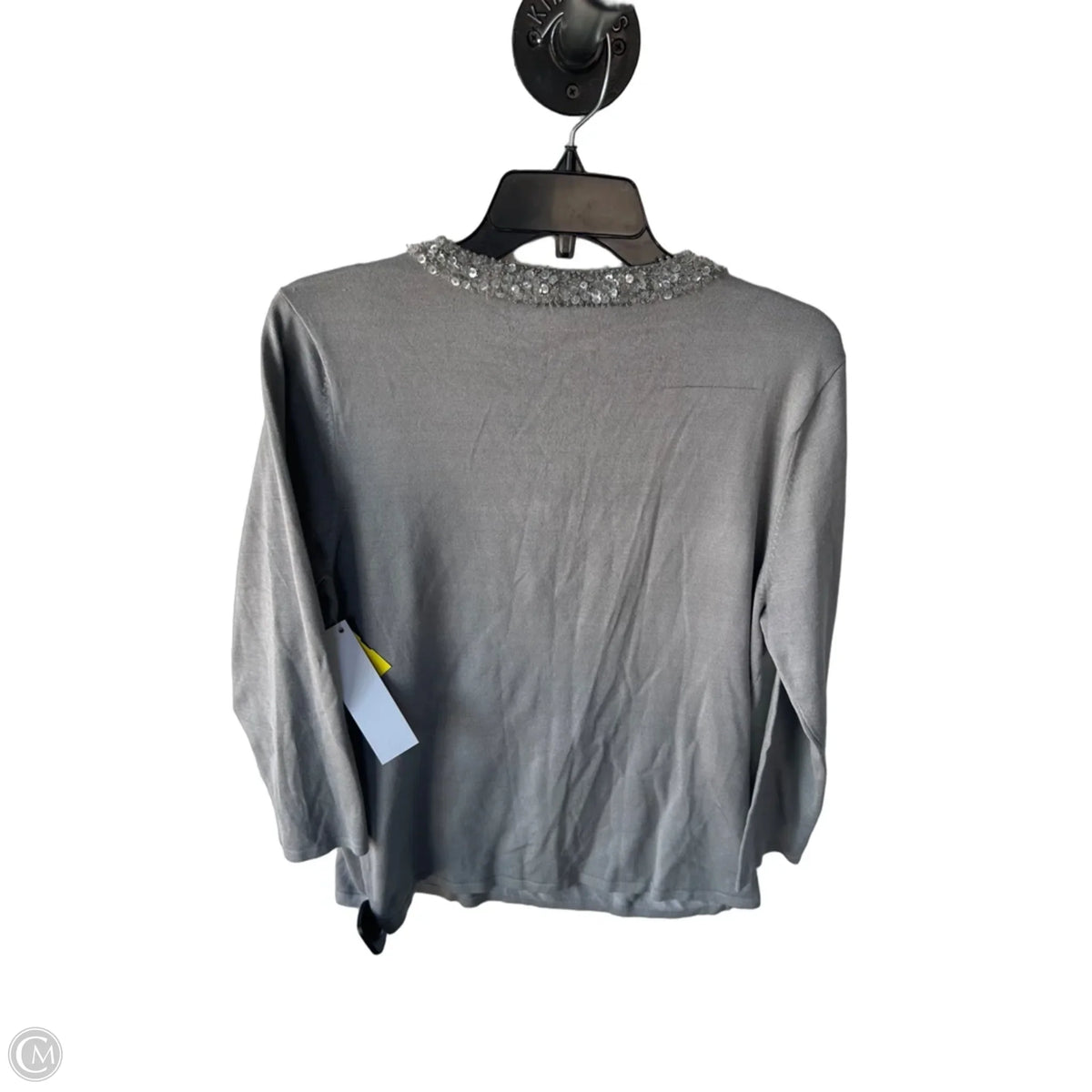 Sweater By Talbots In Grey, Size: L